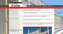 Desktop Screenshot of mdm-laermschutz.de